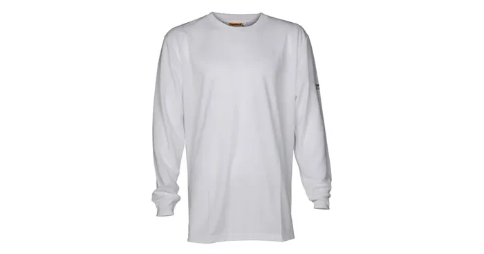T-shirt de travail à manches longues blanc, taille L – TAPETECH