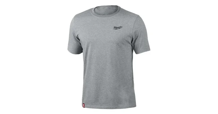 T-shirt gris à manche courtes, taille 2XL – MILWAUKEE