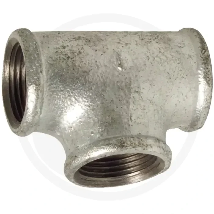 T-stuk 1 1/2″ gietijzer – beregeningstechniek > tuinberegening > waterinstallaties > gegalvaniseerde fittingen