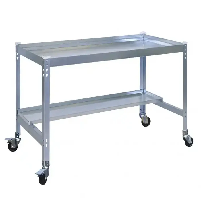 Table de préparation Simon Rack Desk mobile 90x60cm galvanisé