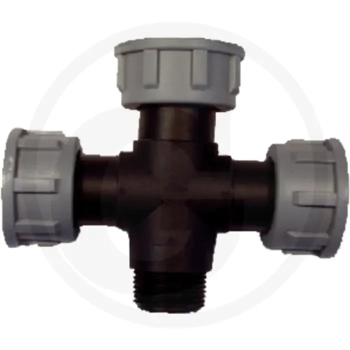 Tavlit kruisstuk 3x 1&Prime; binnendraad; 1x 3/4&Prime; buitendraad