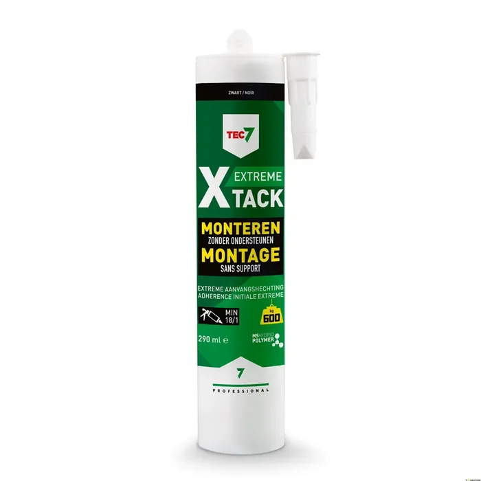TEC7 534515000 X-Tack Black Cartouche de mastic d‘assemblage 290ml