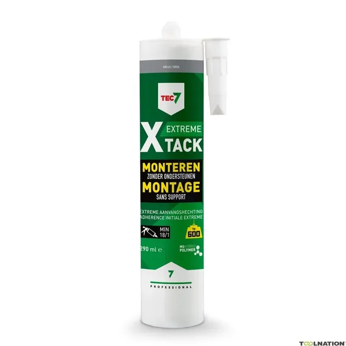TEC7 X-Tack Grey Cartouche de mastic d‘assemblage 290ml