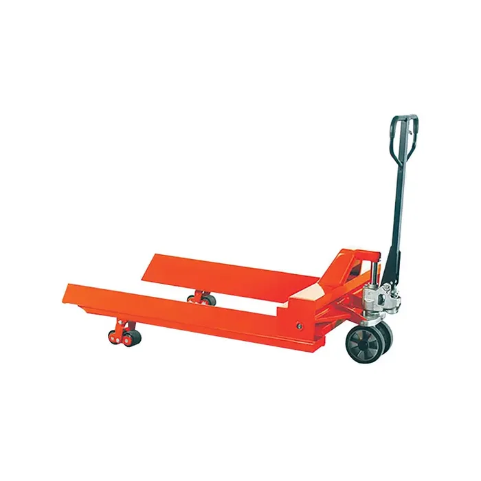Transpalette manuel porte-bobine 2000 kg largeur fourches 850mm 800mm