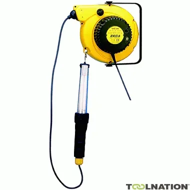 Zeca 800176 5907/328/230V Enrouleur de câble à ressort avec torche et transformateur 15 mtr 230 Volt