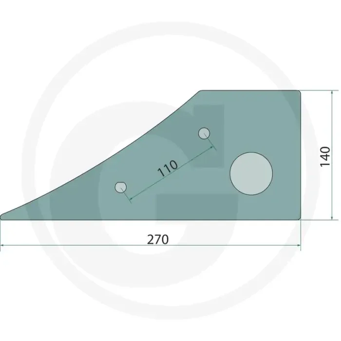 Zoolpunt links – passend voor lichaam: wy400, wxl430, wx400, wl430, wxh400